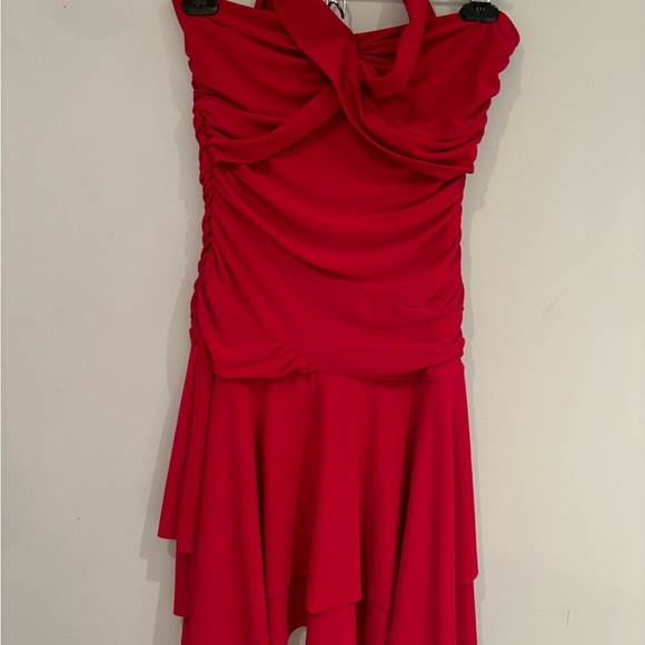 Strapless Red Women's Dress - Picture 4 of 4